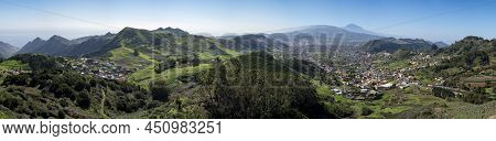 Panoramic View On Green Mountains Of Anaga National Park, North Of Tenerife, Canary Islands, Spain