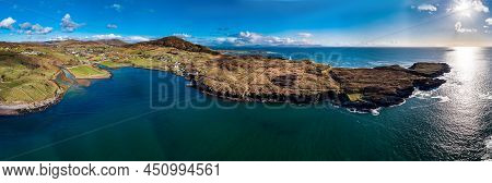 Aerial View Of The Beautiful Coast At Kilcar In County Donegal - Ireland
