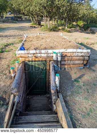 Reconstruction Of The Dugout During The Second World War, Sapun Gora, Sevastopol