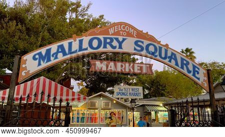 Mallory Square In Key West Is A Popular Market Place - Key West, Florida - February 20, 2022