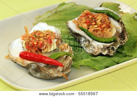 Fresh Oyster And Spicy