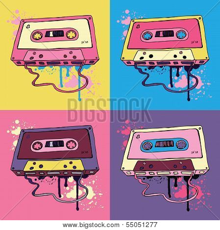 Retro Audio cassette tape