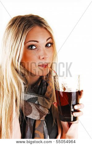Girl Drinking Tee.