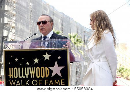 LOS ANGELES - DEC 5:  Tommy Mottola, Thalia at the Thalia Hollywood Walk of Fame Star Ceremony at W Hollywood Hotel on December 5, 2013 in Los Angeles, CA