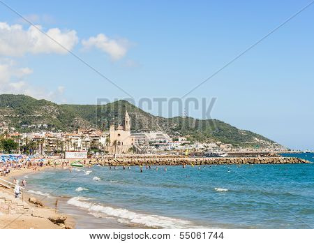 Beaches In Sitges, Catalonia Spain