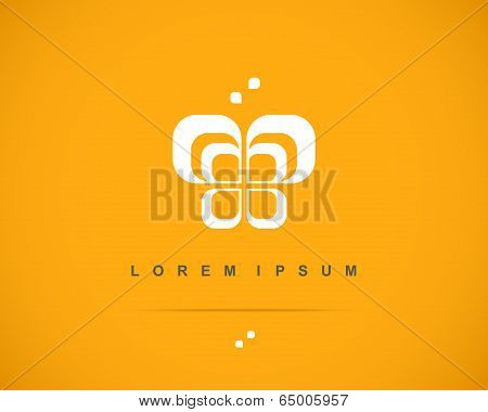 Abstract Vector sign Design Template