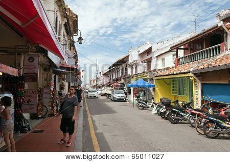 Jonker Street In Malacca