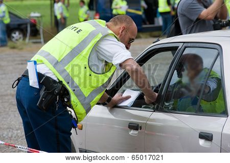 Police During Traffic Control