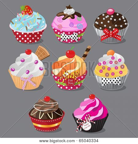 Set of Cupcakes
