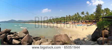 tropical beach Palolem in Goa India