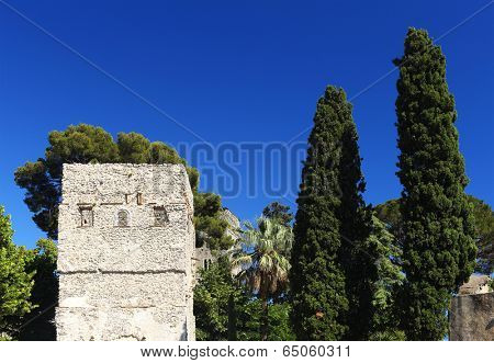 Architectural detail in Ravello, Amalfi Coast, Italy, Europe