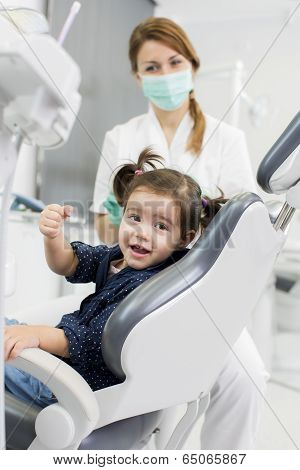 Little Girl At The Dentist