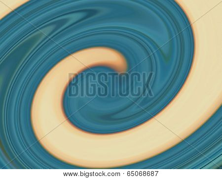 Blue Wave Abstract Background