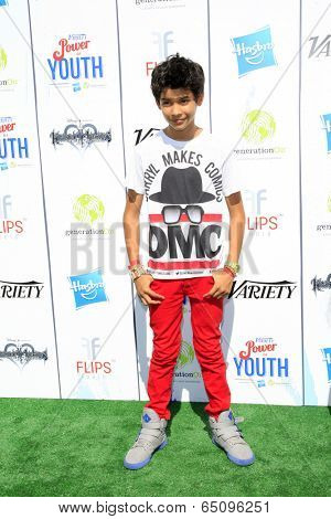 LOS ANGELES - JUL 27:  Xolo Mariduena at the Variety's Power of Youth  at Universal Studios Backlot on July 27, 2013 in Los Angeles, CA
