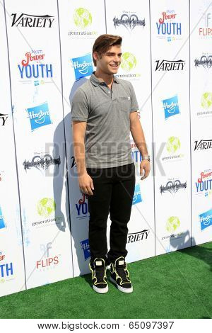 LOS ANGELES - JUL 27:  Garrett Clayton at the Variety's Power of Youth  at Universal Studios Backlot on July 27, 2013 in Los Angeles, CA