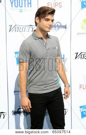 LOS ANGELES - JUL 27:  Garrett Clayton at the Variety's Power of Youth  at Universal Studios Backlot on July 27, 2013 in Los Angeles, CA
