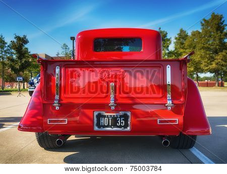 Red 1935 Ford Pickup Truck