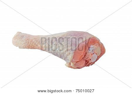 Raw chicken leg