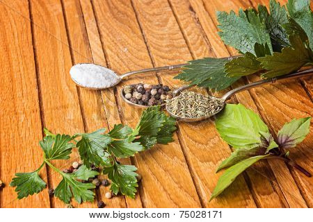 Cooking ingredients, spices and  herds
