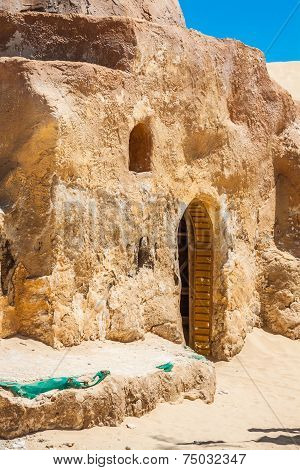 Set For The Star Wars Movie Still Stands In The Tunisian Desert Near Tozeur.