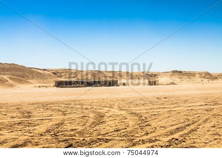 Sahara Desert Near Ong Jemel In Tozeur,tunisia.