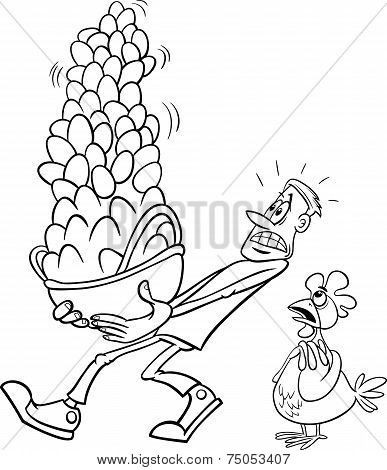 All Eggs In One Basket Coloring Book