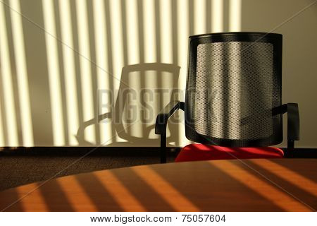 Office in sunset