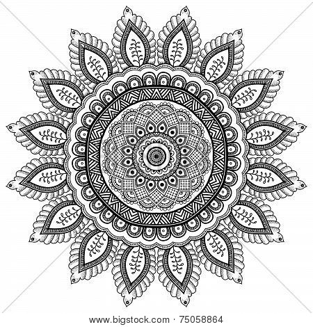 Mandala. Round Ornament Pattern