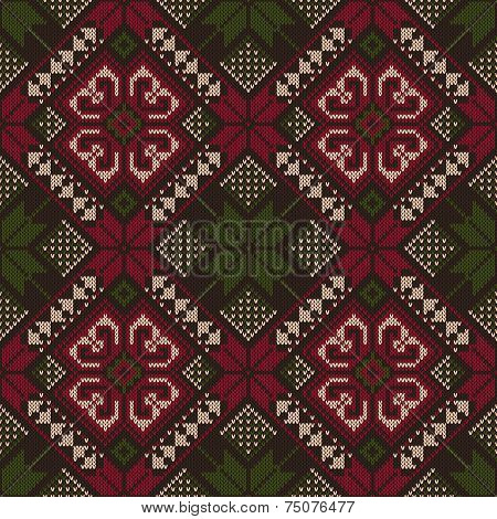 Vector Illustration Of Folk Seamless Pattern Ornament. Ethnic Ornament