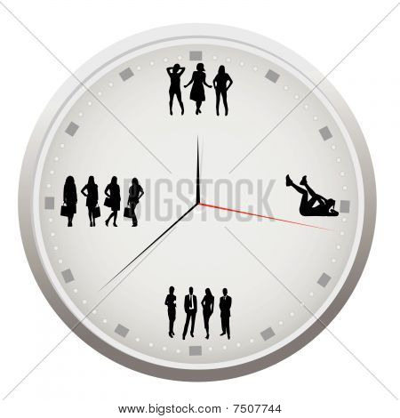 Abstrakti yksityiskohtaiset kello