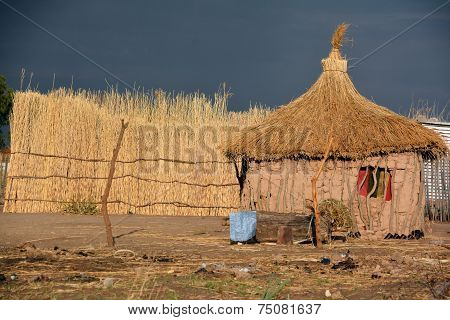 Straw hut