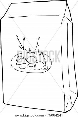 Outline Charcoal Bag