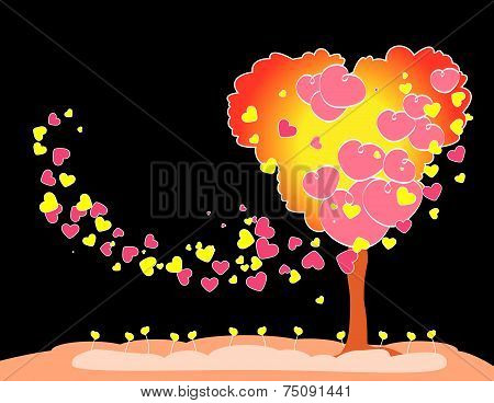 Tree with heart