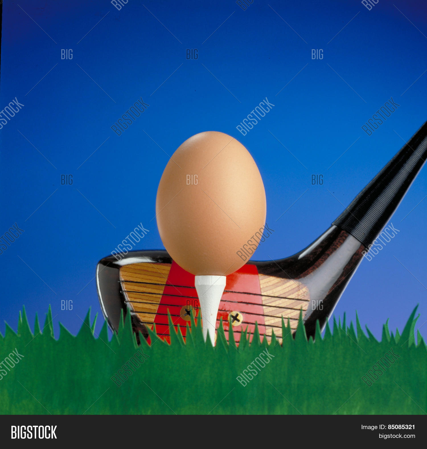 Golf Club Hitting Egg Image & Photo (Free Trial) Bigstock