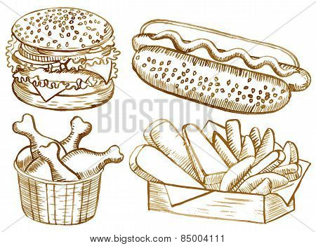American food set
