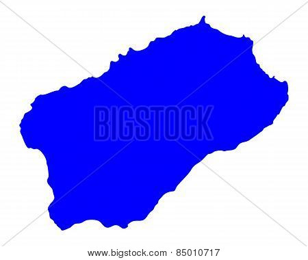 Map Of Santo Antao