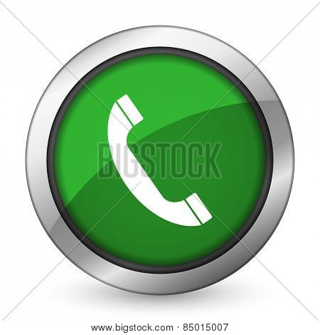phone green icon mobile phone sign 