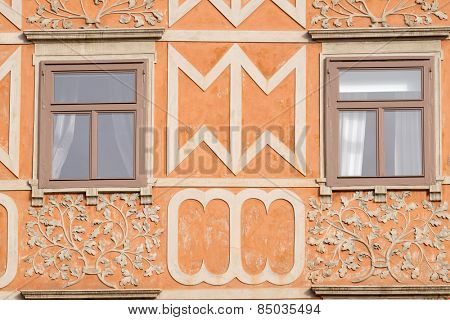 GRAZ, AUSTRIA - JANUARY 10, 2015: Architecture along Hauptplatz main square city of  Graz, Styria, Austria on January 10, 2015.