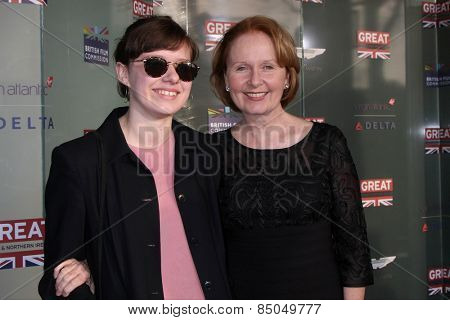 LOS ANGELES - FEB 20:  Charlotte Ritchie, Kate Burton at the GREAT British Film Reception Honoring The British Nominees Of The 87th Annual Academy Awards on February 20, 2015 in West Hollywood, CA