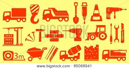 construction set yellow objects