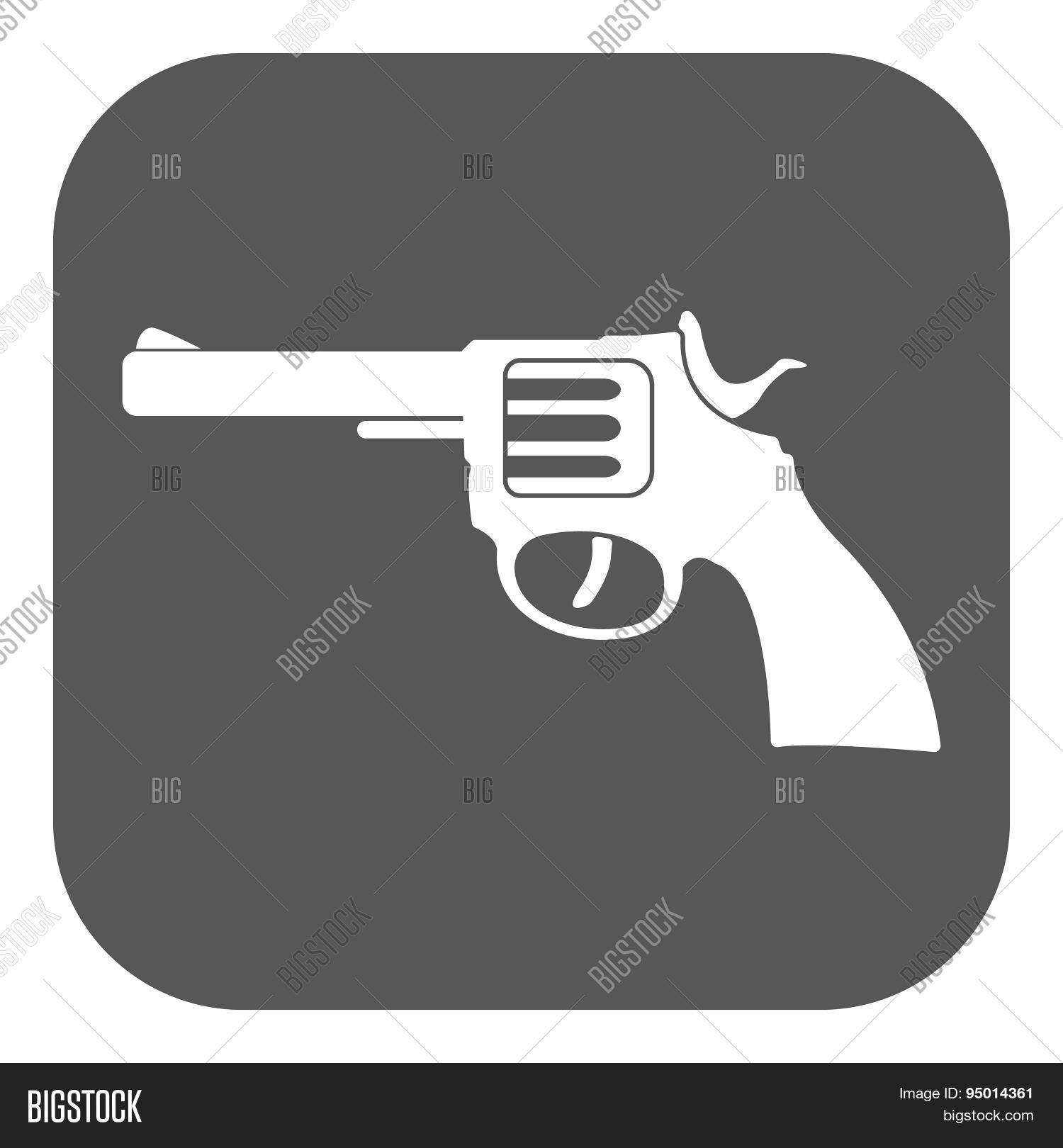 Revolver Icon. Gun Vector & Photo (Free Trial) | Bigstock