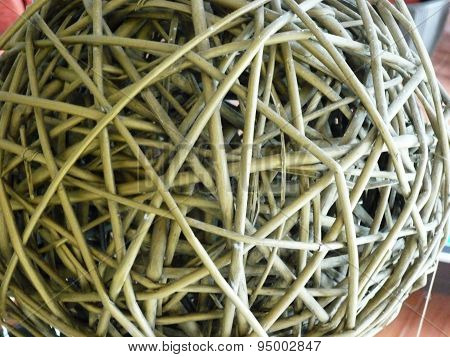 Spiral rottan ball