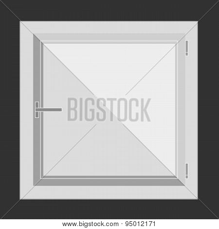 Plastic window. Vector illustration