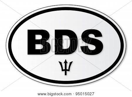 Barbados Bds Plate