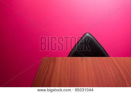 Abstract Wall, Chair & Desk