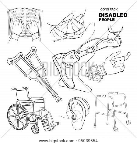 Hand Drawn Pictures For Disabled People