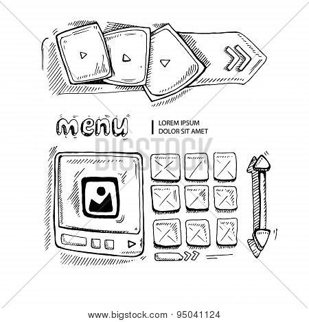 Doodle Portfolio Wireframe