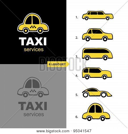 Taxi Service Logo Set