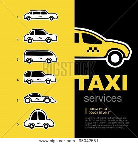 Taxi Service Logo Set