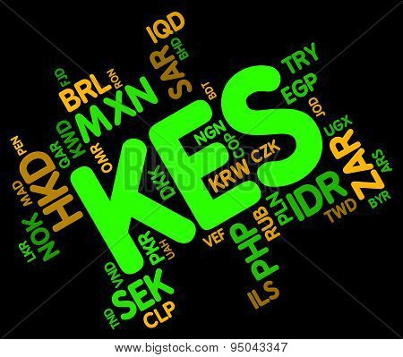 Kes Currency Shows Exchange Rate And Foreign